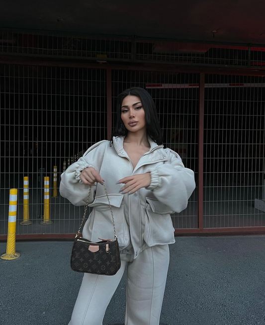BEIGE TRACKSUIT